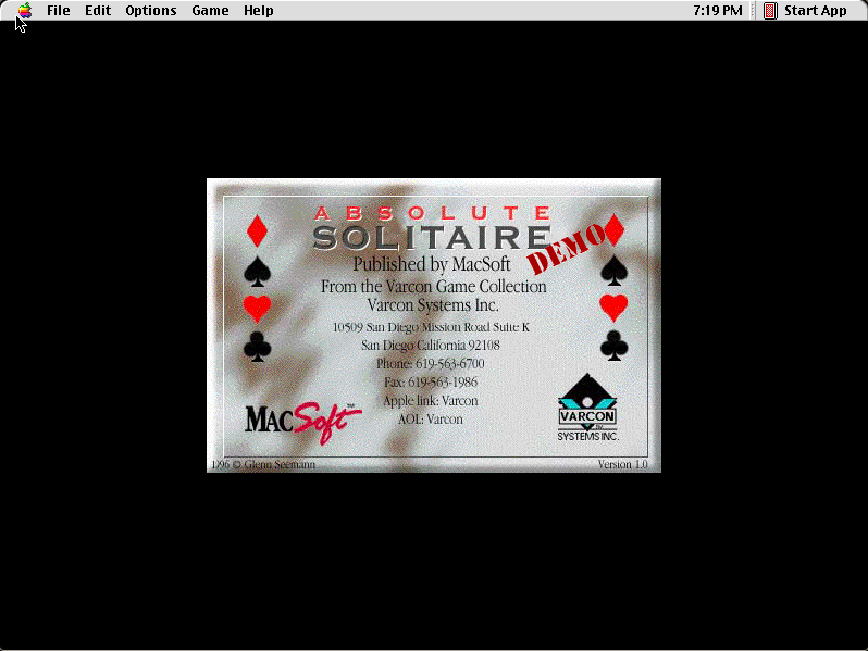 Absolute Solitaire running in the browser