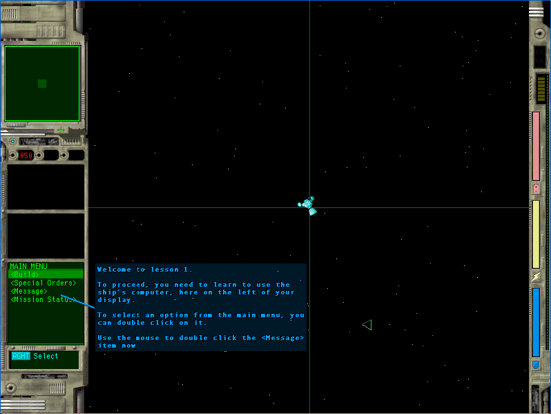 Screenshot of Ares (Ambrosia Software, 1999) running on an emulated Power Macintosh 9500