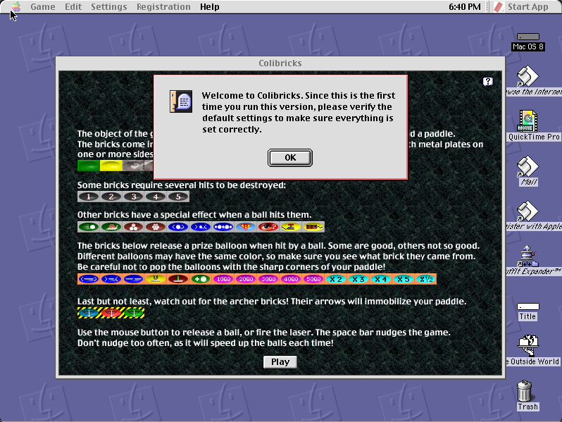 Colibricks running in the browser