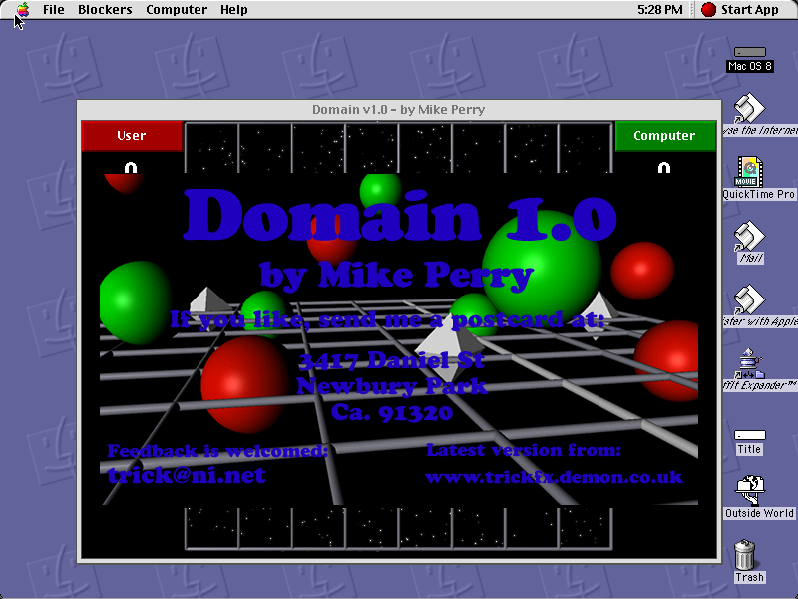 Domain running in the browser