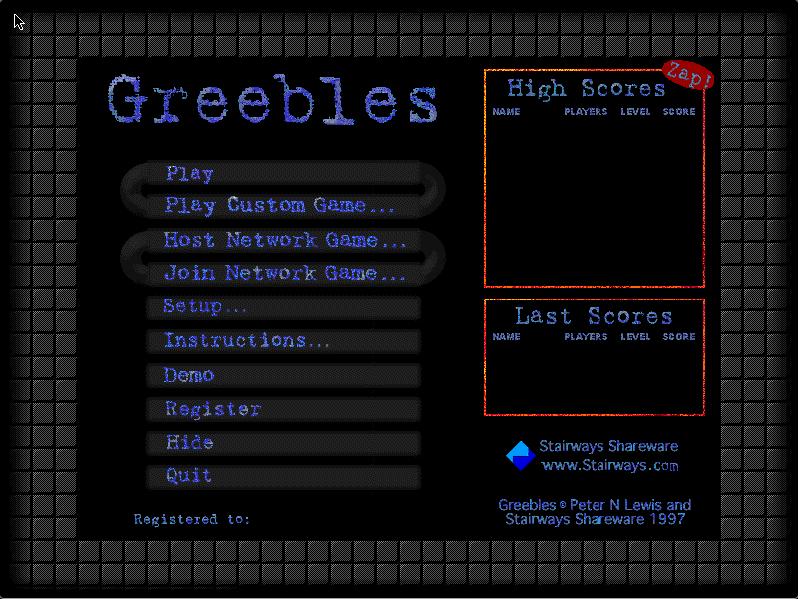 Greebles running in the browser