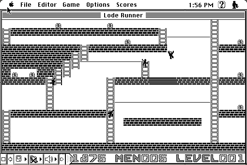 Lode Runner running in the browser