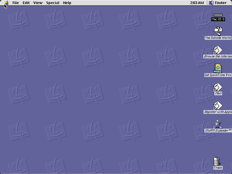 Mac OS 8.6 running in the browser