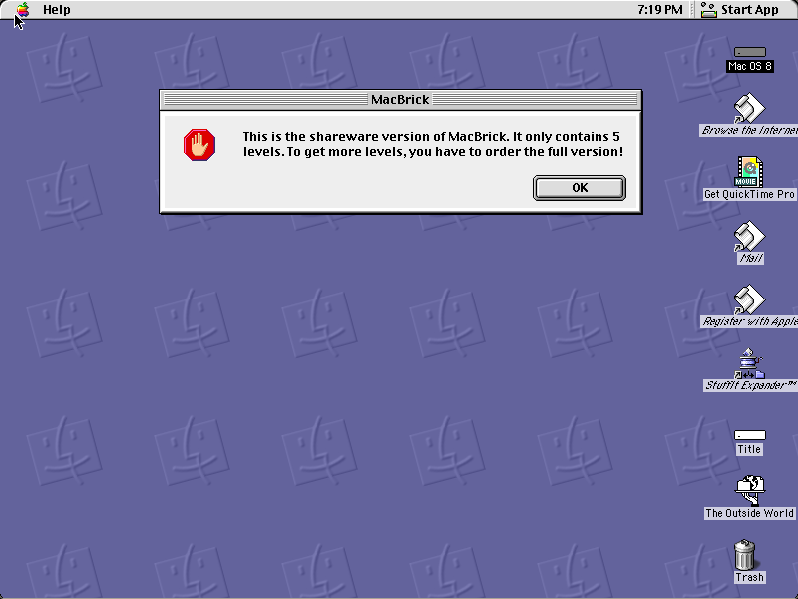 MacBrick running in the browser