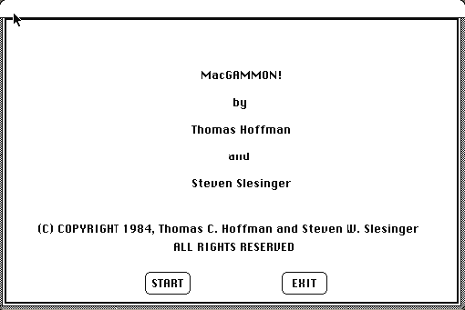 MacGammon! running in the browser