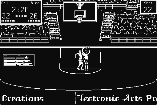 One on One: Dr. J vs. Larry Bird running in the browser