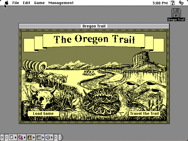 The Oregon Trail running in the browser
