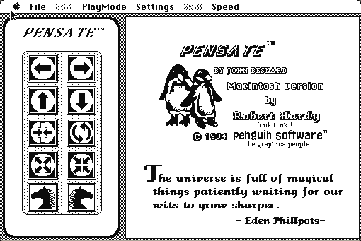 Pensate running in the browser