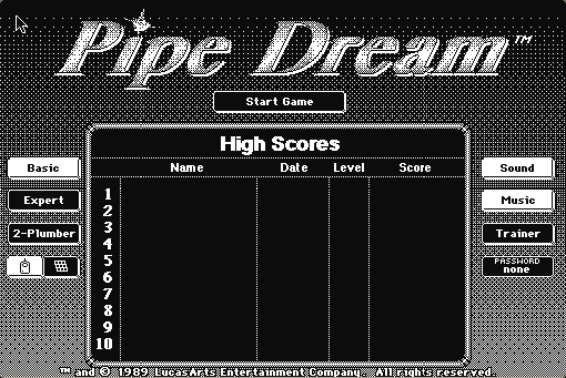 Pipe Dream running in the browser