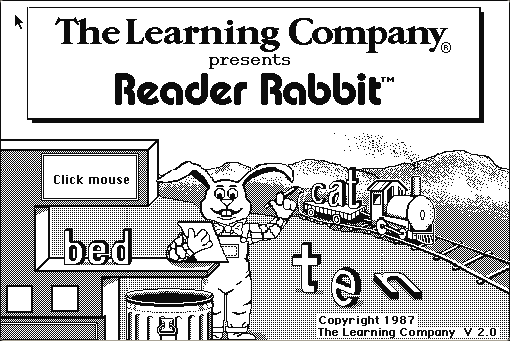 Reader Rabbit running in the browser