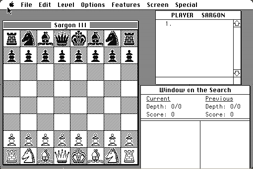 Sargon III running in the browser