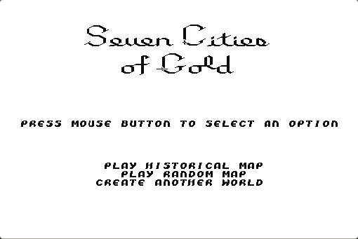 Seven Cities of Gold running in the browser