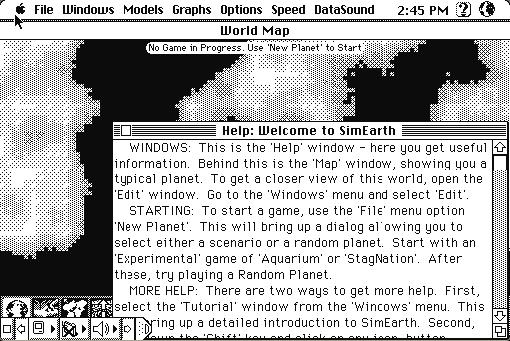 SimEarth running in the browser