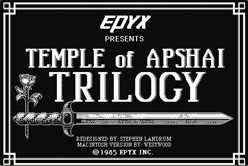 Temple of Apshai Trilogy running in the browser