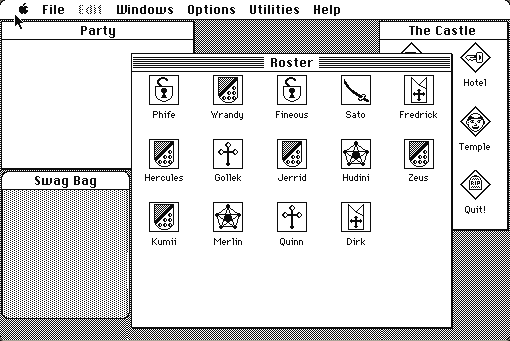 Wizardry II: The Knight of Diamonds running in the browser